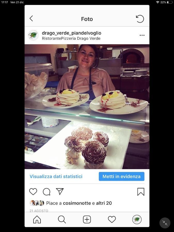 B&B Drago Verde Pian del Voglio Εξωτερικό φωτογραφία